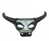Matte Black Gold Bull Mask