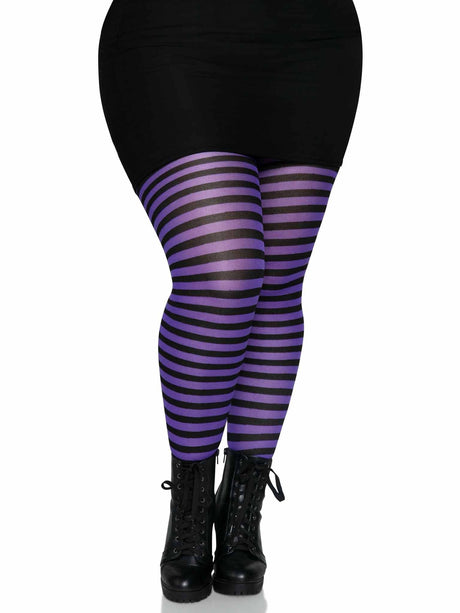 Nylon Stripe Tights