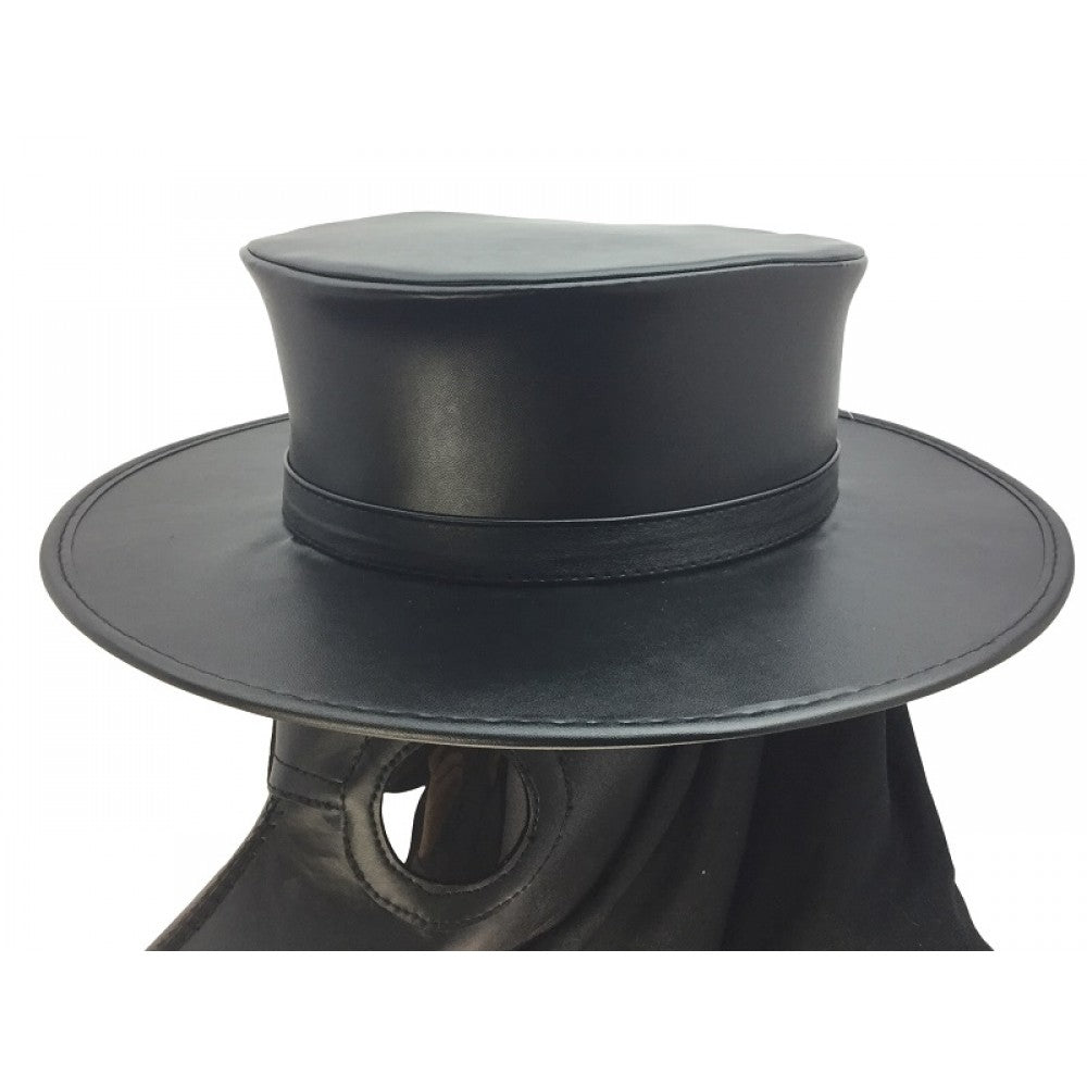 Leather Plague Doctor Hat