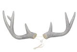 Deer Antlers Silver Glitter