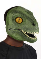 Green Dinosaur Mouth Mover Costume Mask