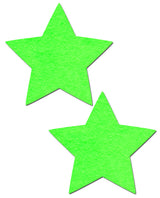 Neon Green Star Pasties