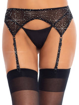 Roxy Rhinestone Garter Belt
