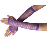 Long Fingerless Fishnet Gloves