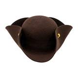 Wool Tricorn Pirate Hat
