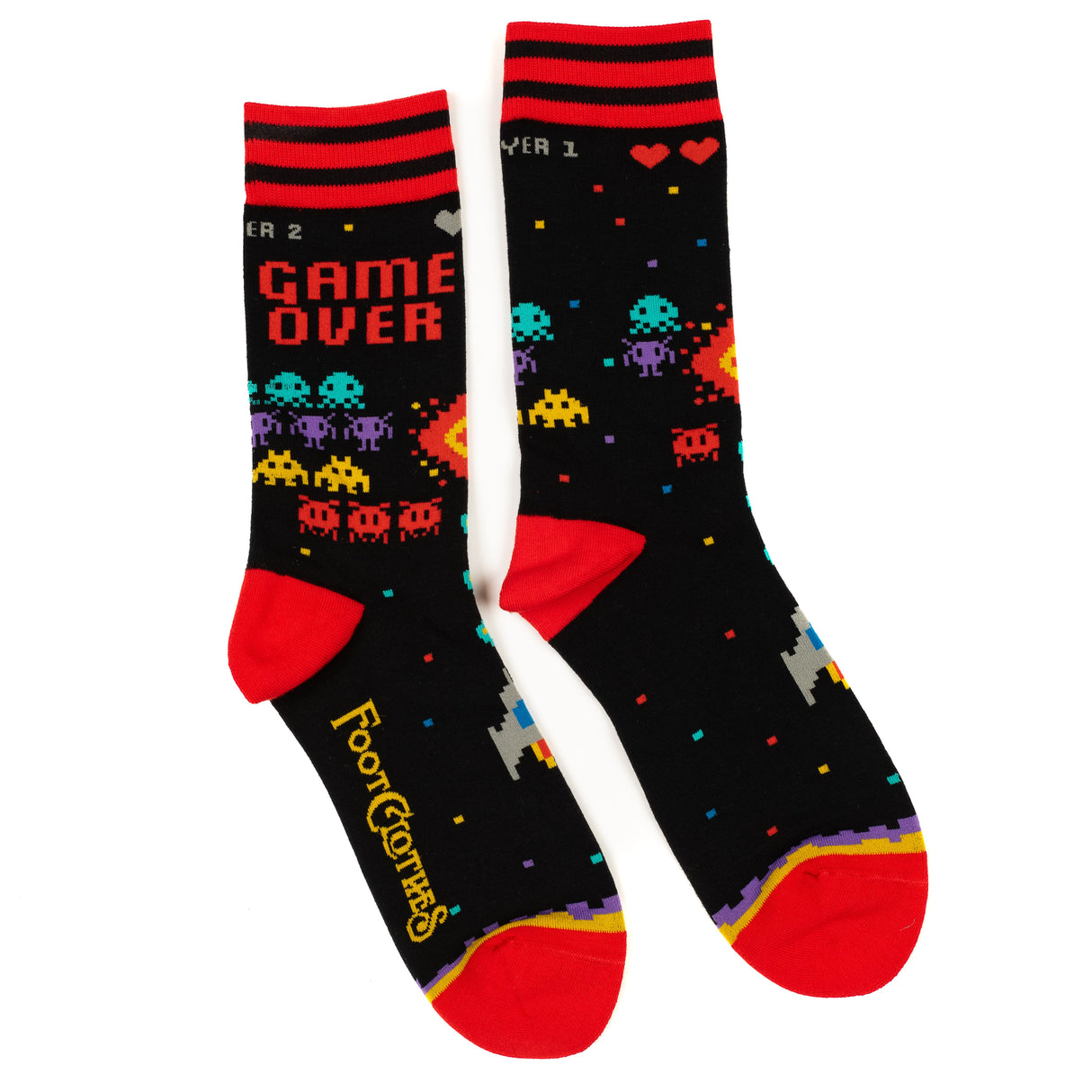 Game Over 80s Crew Socks