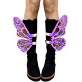 FlutterByeee Reflective Butterfly Wingz For Calf Or Boot