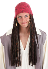 Jack Sparrow Scarf with Attached Dreads