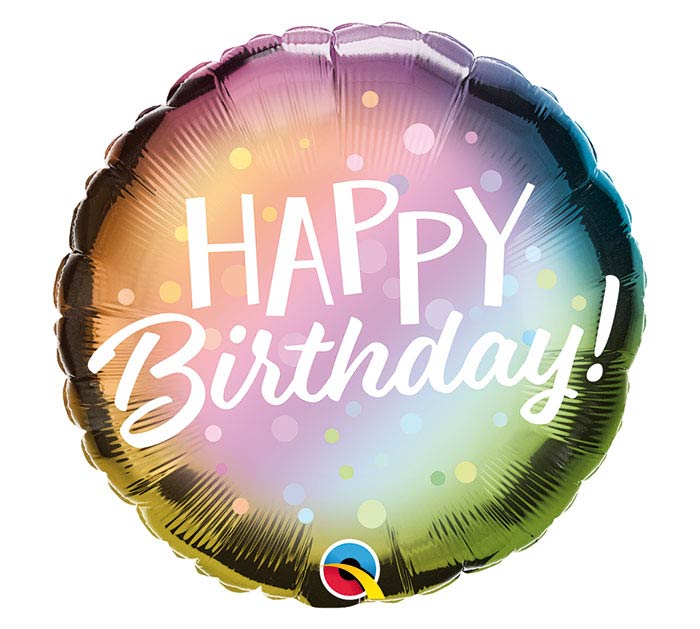 18" Happy Birthday Balloon