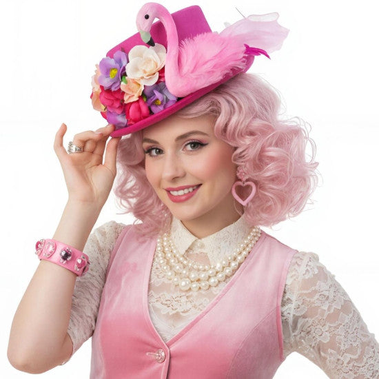 Pink Flamingo Top Hat