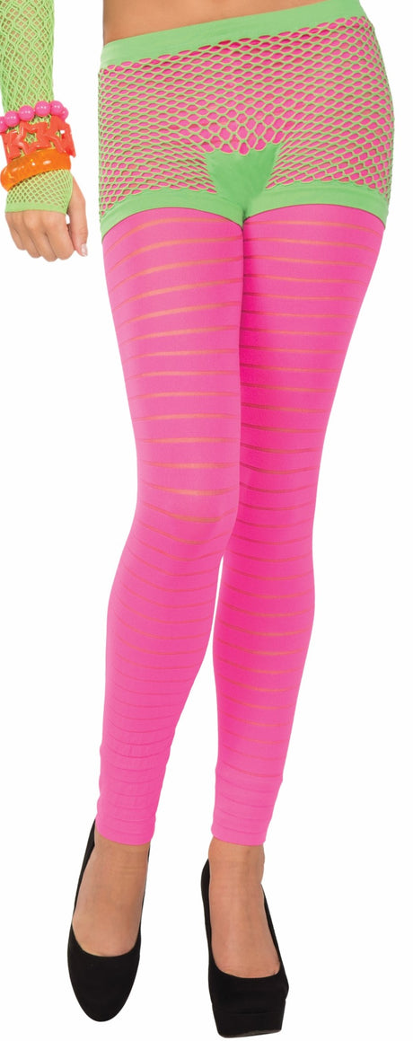 Neon Fishnet Boyshort