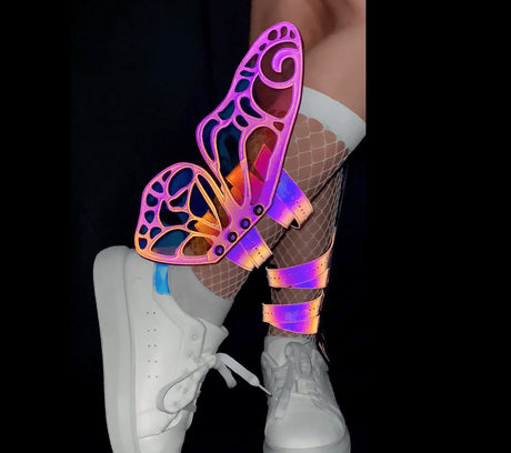 FlutterByeee Reflective Butterfly Wingz For Calf Or Boot