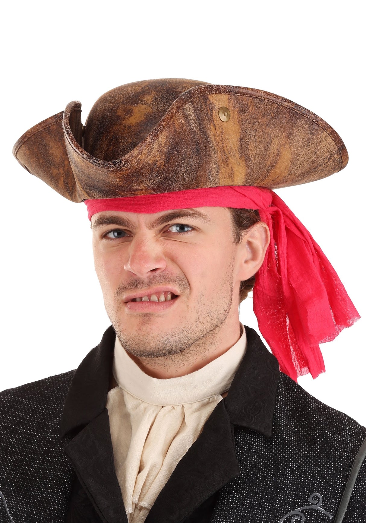 Snap Brim Pirate Hat & Headscarf