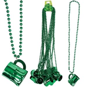 Green Beer Mug  Beads