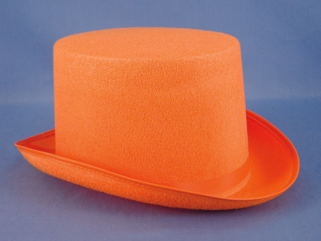 Orange Felt Top Hat