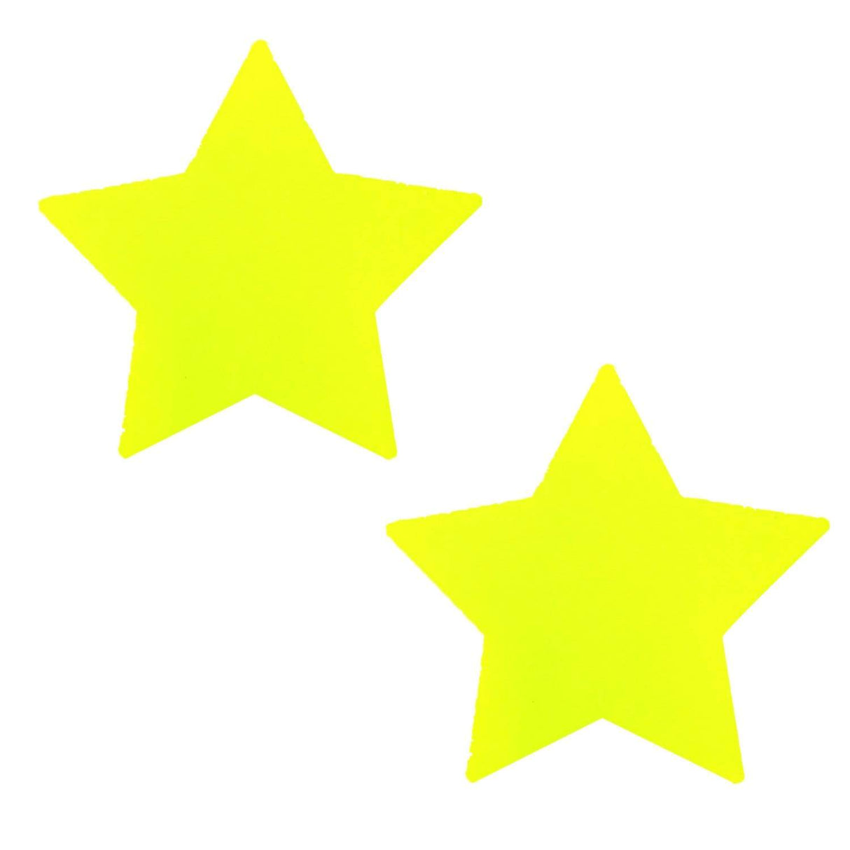 Neon Yellow Starburst Blacklight Starry Nights Pasties