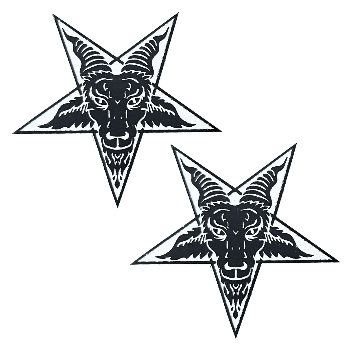 Hellhorned Hex Goat Black Glitter Pasties