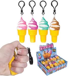 4" Squishy Ice Cream Key Chain