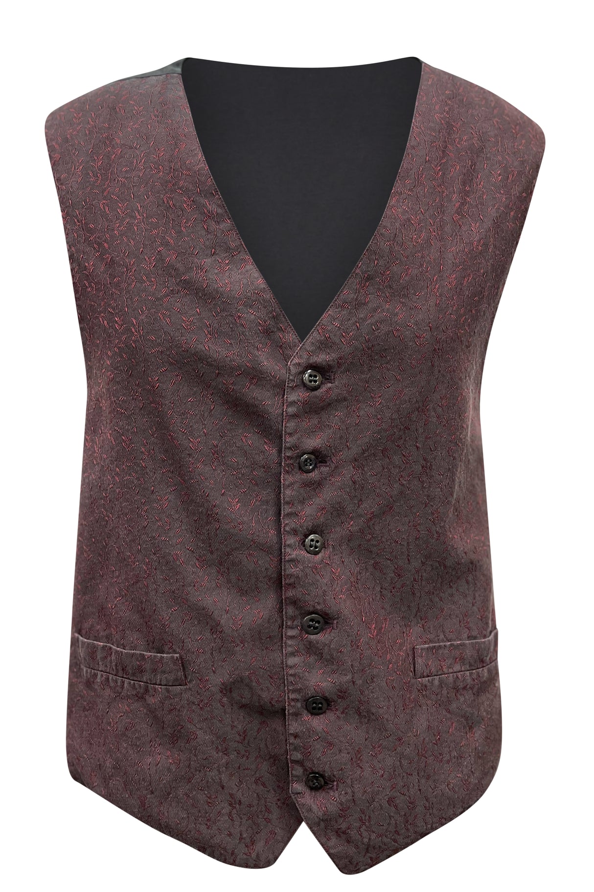 #79 Maroon And Black Vest Sm RENTAL