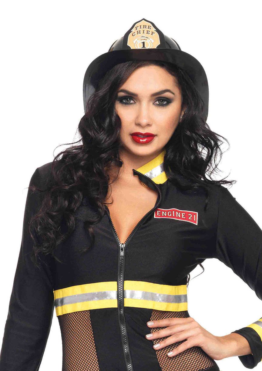 Black Fireman Hat