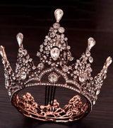 Metal Jeweled Antique Crown