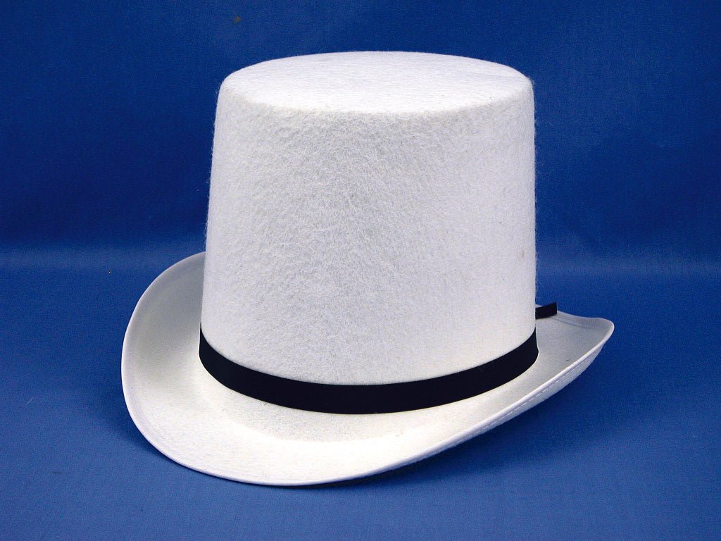 White Felt Top Hat