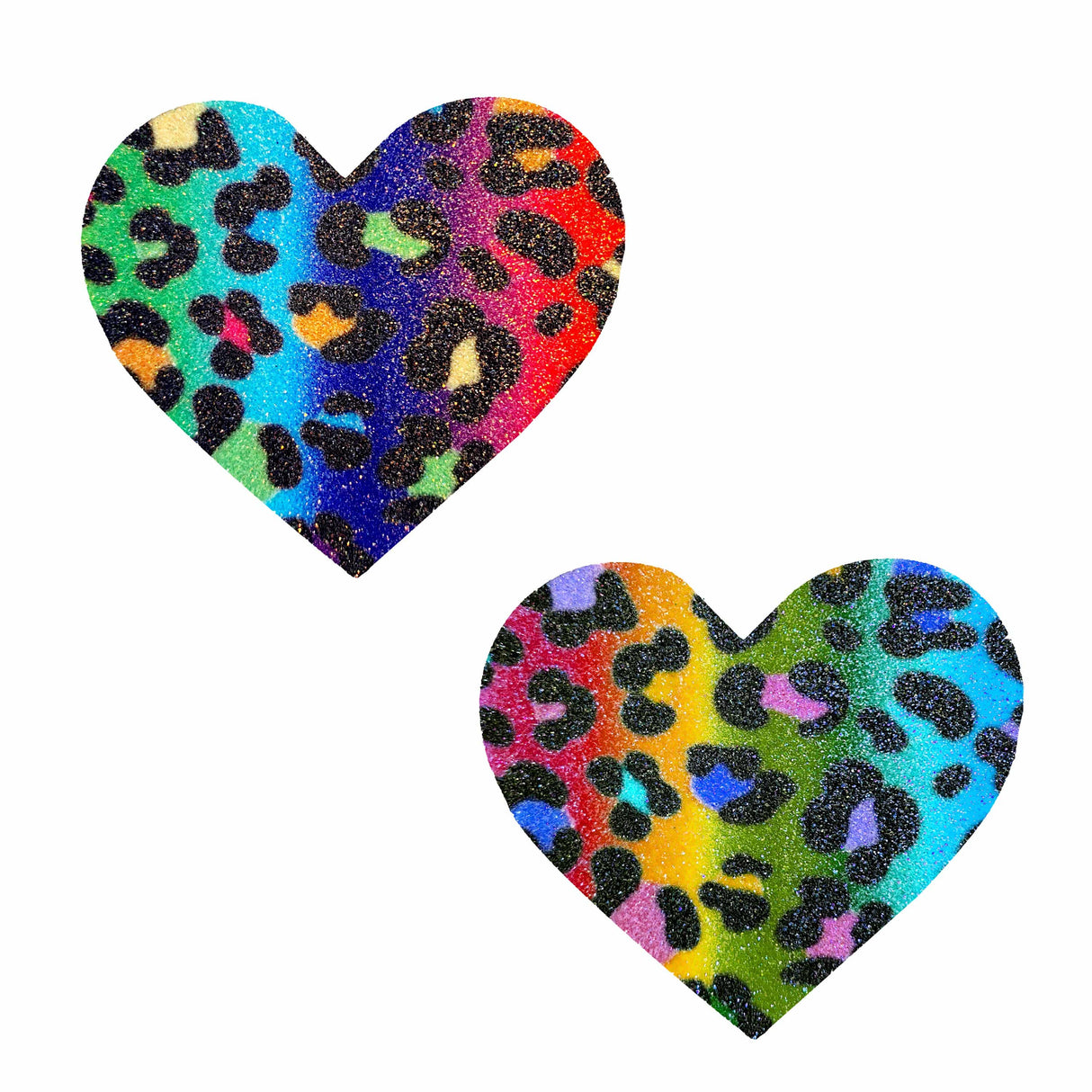 Animal Madness Multicolor Glitter I Heart U Nipple Pasties