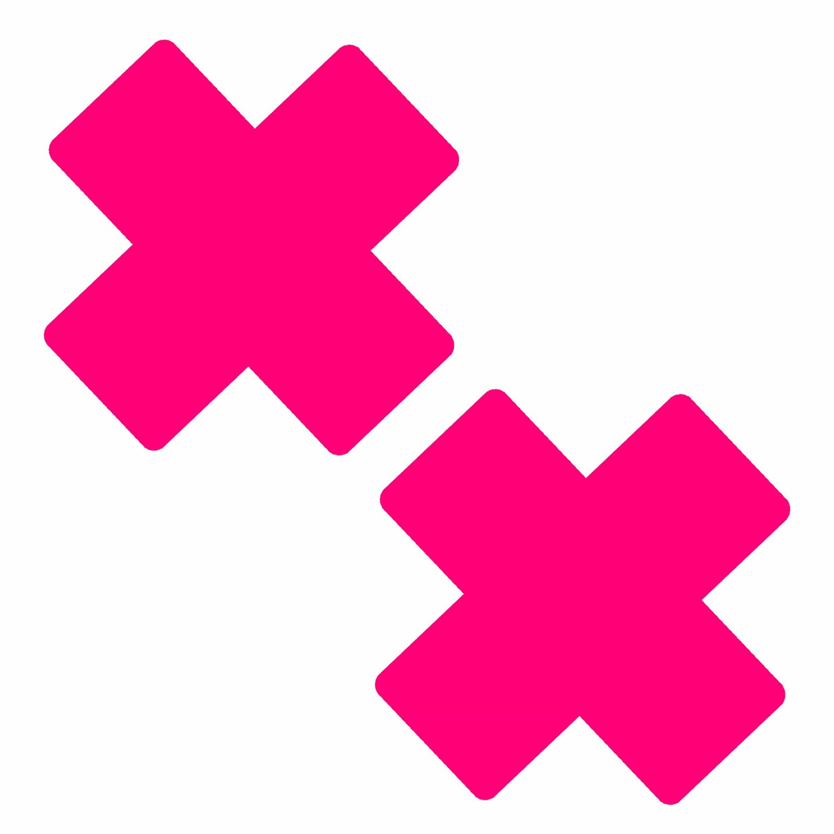 Temperature Reactive Black to Neon Pink X Factor Nipple Cover Pasties