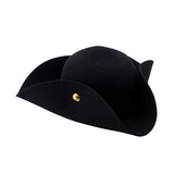 Wool Tricorn Pirate Hat