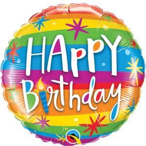 18" Happy Birthday Balloon