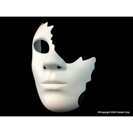 White Half Face Mask