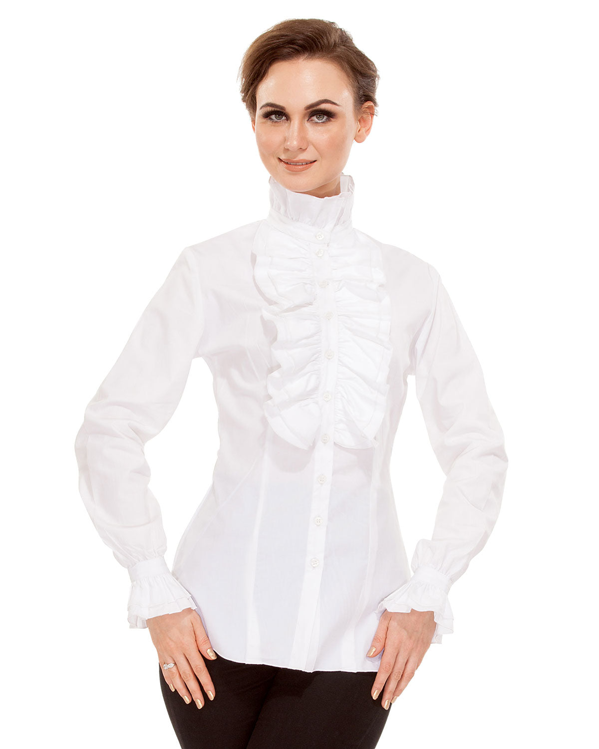 Zylphia Stand-up Collar Blouse