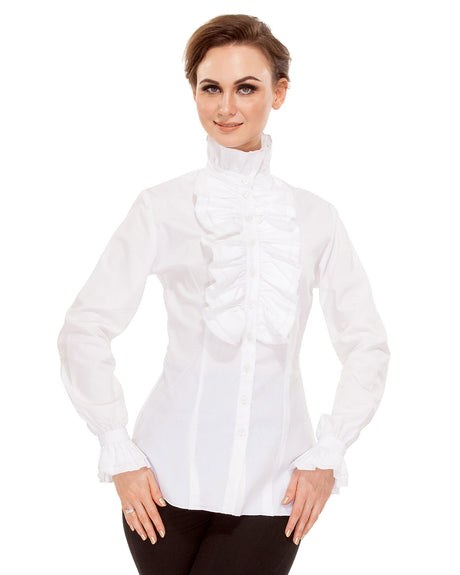 Zylphia Stand-up Collar Blouse