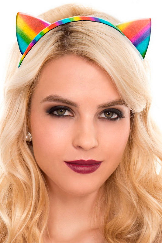 Rainbow Cat Headband
