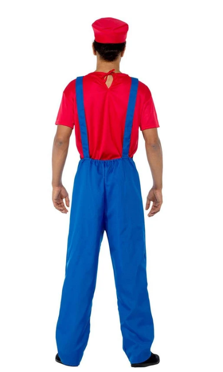 Red Video Game Plumber Men's Costume