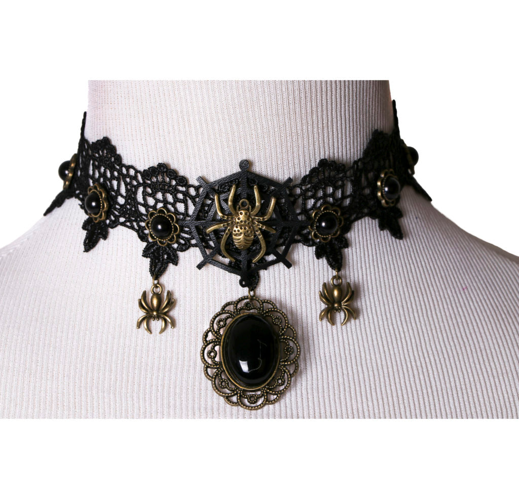 Spider Lace Choker