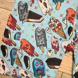 Monster Ice Cream Capris, Leggings & Biker Shorts (Exclusive) - High-quality Handcrafted Vibrant Leggings