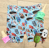 Monster Ice Cream Capris, Leggings & Biker Shorts (Exclusive) - High-quality Handcrafted Vibrant Leggings