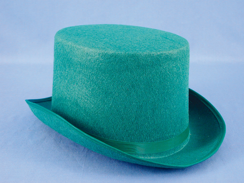 Kelly Green Felt Top Hat