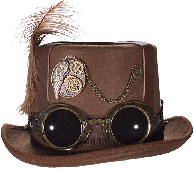 Steampunk Deluxe Brown Hat