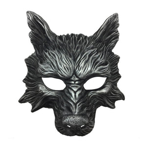 Wolf mask on a white background