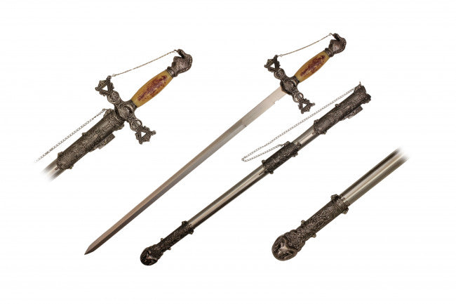 35 1/2" Metal Medieval Sword