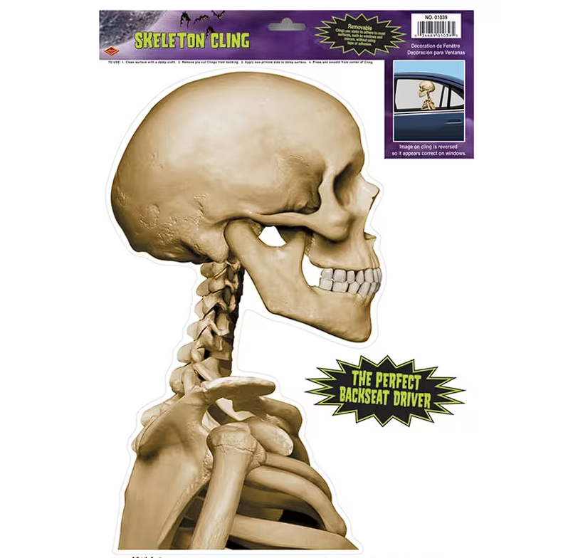 Skeleton Car Cling