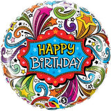18" Happy Birthday Balloon