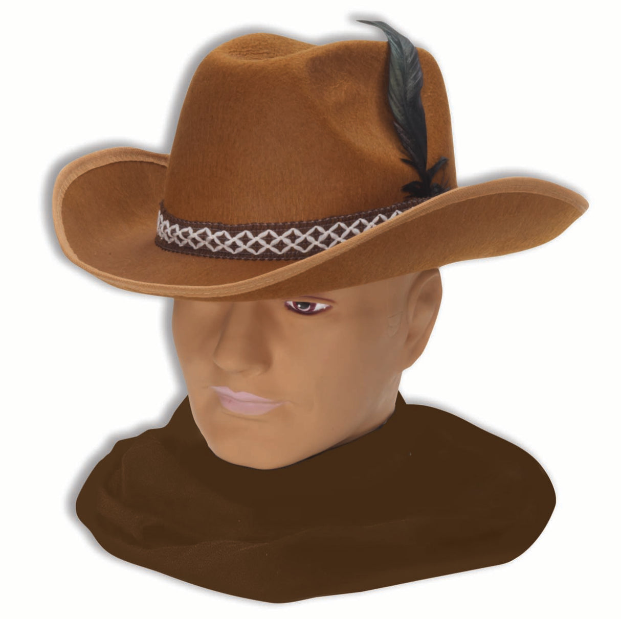 Felt Cowboy Hat Brown
