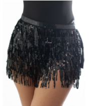 Sequin Tassel Wrap Skirt