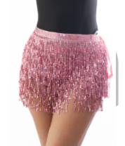 Sequin Tassel Wrap Skirt