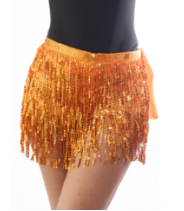 Sequin Tassel Wrap Skirt