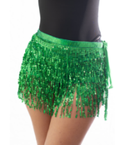 Sequin Tassel Wrap Skirt