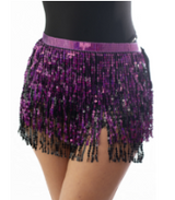 Sequin Tassel Wrap Skirt